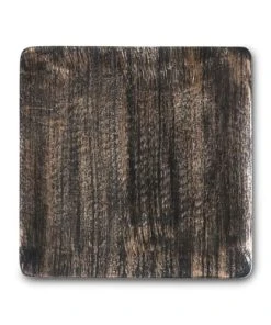 Zago Plat Décoratif Carré En Bois De Manguier Noir 25 Cm -Chef&Sommelier-boutique plat decoratif carre en bois de manguier noir 25 cm 3