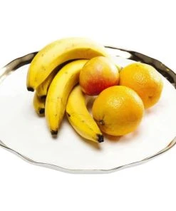 Kare Design Plat En Porcelaine Blanche Et Dorée D31 -Chef&Sommelier-boutique plat en porcelaine blanche et doree d31 2