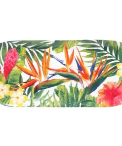 Les Jardins De La Comtesse Plat Long En Mélamine 37,5 Cm En Imprimé Fleurs Exotiques