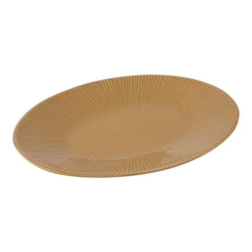 Table Passion Plat Ovale Bohémia 41,5 Cm Moutarde En Grès Jaune 4 Table Passion Plat Ovale Bohémia 41,5 Cm Moutarde En Grès Jaune – Image 2