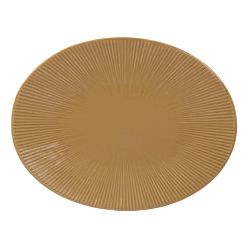 Table Passion Plat Ovale Bohémia 41,5 Cm Moutarde En Grès Jaune 3 Table Passion Plat Ovale Bohémia 41,5 Cm Moutarde En Grès Jaune