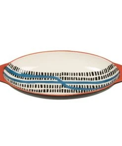 Maisons Du Monde Plat Ovale En Grès Noir Motifs Graphiques Multicolores -Chef&Sommelier-boutique plat ovale en gres noir motifs graphiques multicolores 1000 16 11 231046 2