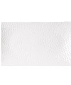 Table Passion Plat Rectangle Dune 25x15 Cm En Porcelaine Blanc
