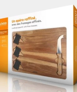 LIVOO Plateau à Fromage En Acacia En Bois Marron 11 LIVOO Plateau à Fromage En Acacia En Bois Marron -Chef&Sommelier-boutique plateau a fromage en acacia en bois marron 4