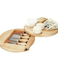 LIVOO Plateau à Fromage Pivotant En Bois Beige -Chef&Sommelier-boutique plateau a fromage pivotant en bois beige 1
