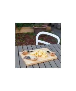 KIKKERLAND Plateau à Fromages Et 3 Ustensiles Souris -Chef&Sommelier-boutique plateau a fromages et 3 ustensiles souris 2