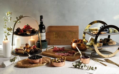 Artesa Plateau De Service à 2 Niveau En Ardoise Noire 5 Artesa Plateau De Service à 2 Niveau En Ardoise Noire – Image 3