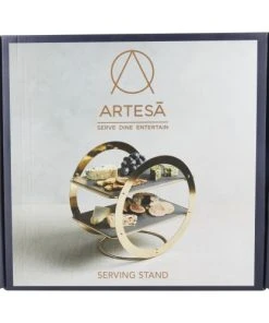 Artesa Plateau Rond à 2 Niveaux Fini Laiton Et En Ardoise Doré Noir 12 Artesa Plateau Rond à 2 Niveaux Fini Laiton Et En Ardoise Doré Noir -Chef&Sommelier-boutique plateau rond a 2 niveaux fini laiton et en ardoise dore noir 4