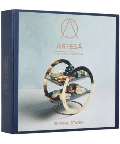 Artesa Plateau Rond à 2 Niveaux Fini Laiton Et En Ardoise Doré Noir 13 Artesa Plateau Rond à 2 Niveaux Fini Laiton Et En Ardoise Doré Noir -Chef&Sommelier-boutique plateau rond a 2 niveaux fini laiton et en ardoise dore noir 5