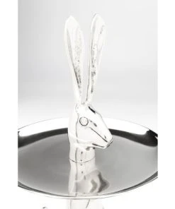 Kare Design Présentoir à Gâteaux 2 Niveaux Lapin En Alu -Chef&Sommelier-boutique presentoir a gateaux 2 niveaux lapin en alu 3