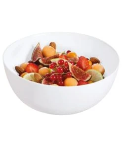 Luminarc Saladier Blanc Verre Opale Extra Résistant D21cm -Chef&Sommelier-boutique saladier blanc verre opale extra resistant d21cm 3