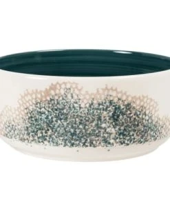 Maisons Du Monde Saladier En Grès écru Et Bleu