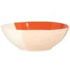 Maisons Du Monde Saladier En Grès Orange Et Blanc