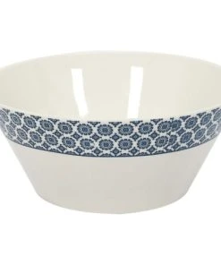 The Home Deco Factory Saladier En Porcelaine Cottage 24 Cm Bleu