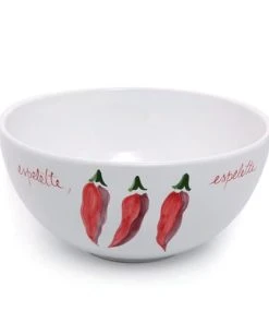 Maison Jean-Vier Saladier Faïence Blanc 28x16 Cm