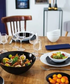 Luminarc Saladier Noir En Verre D27cm 9 Luminarc Saladier Noir En Verre D27cm -Chef&Sommelier-boutique saladier noir en verre d27cm 1