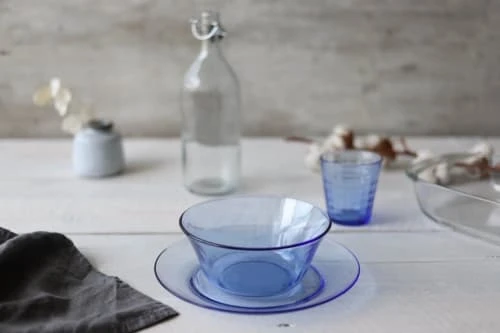 Duralex Saladier Tulipe 2,2L En Verre Trempé Résistant Teinté Bleu Marine 5 Duralex Saladier Tulipe 2,2L En Verre Trempé Résistant Teinté Bleu Marine – Image 3