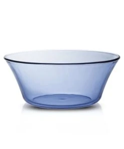 Duralex Saladier Tulipe 91 Cl En Verre Trempé Résistant Teinté Bleu Marine -Chef&Sommelier-boutique saladier tulipe 91 cl en verre trempe resistant teinte bleu marine lys