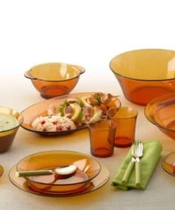 Duralex Saladier Tulipe 91 Cl En Verre Trempé Résistant Teinté Vermeil -Chef&Sommelier-boutique saladier tulipe 91 cl en verre trempe resistant teinte vermeil 3