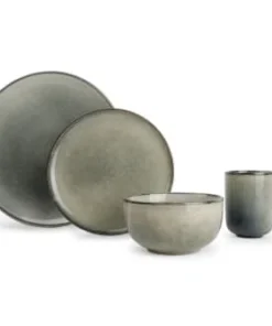 Salt & Pepper Service 16 Pièces Vert/bleu -Chef&Sommelier-boutique service 16 pieces vert bleu 1