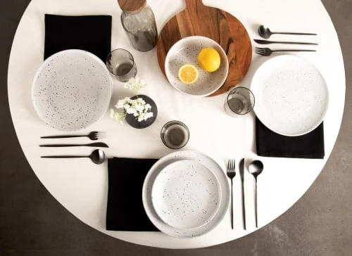 Sia Deco Service 18 Pièces En Grès Blanc 4 Sia Deco Service 18 Pièces En Grès Blanc – Image 2