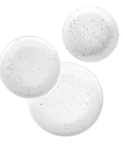 Sia Deco Service 18 Pièces En Grès Blanc