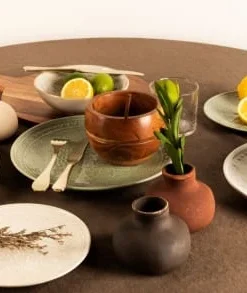 Sia Deco Service 6 Assiettes à Dessert Vert Clair -Chef&Sommelier-boutique service 6 assiettes a dessert vert clair 1