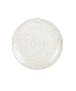Sia Deco Service 6 Assiettes Blanc Cassé
