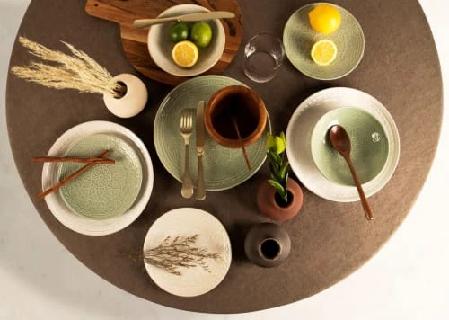 Sia Deco Service 6 Assiettes Vert Clair 4 Sia Deco Service 6 Assiettes Vert Clair – Image 2