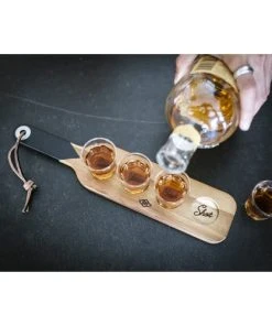 Gentlemen's Hardware Service à 4 Shots En Bois D'acacia -Chef&Sommelier-boutique service a 4 shots en bois d acacia 2