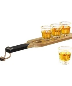 Gentlemen's Hardware Service à 4 Shots En Bois D'acacia -Chef&Sommelier-boutique service a 4 shots en bois d acacia 5