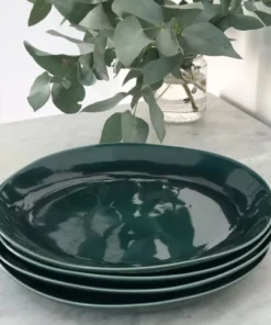 Maison Tilleul Service Assiettes En Céramique Vert 9 Maison Tilleul Service Assiettes En Céramique Vert -Chef&Sommelier-boutique service assiettes en ceramique vert 2