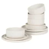 Maisons Du Monde Service De Table 12 Pièces En Grès Blanc -Chef&Sommelier-boutique service de table 12 pieces en gres blanc 1000 4 2 232513 1