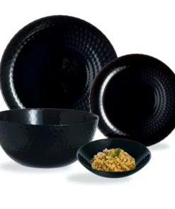 Luminarc Service De Table 19 Pièces - Pampille Noir