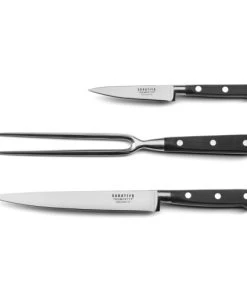 SABATIER TROMPETTE Set 3 Couteaux De Cuisine