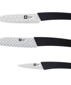 Richardson Sheffield Set 3 Couteaux De Cuisine En Céramique / Oxyde De Zirconium + ABS Sof