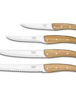 Lou Laguiole Set 4 Couteaux De Cuisine Utile, Désosser, Découper Et Pain
