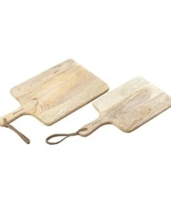 Wadiga Set De 2 Planches à Découper En Bois à Suspendre