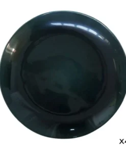 Maison Tilleul Set De 4 Assiettes Plates Céramique Vert