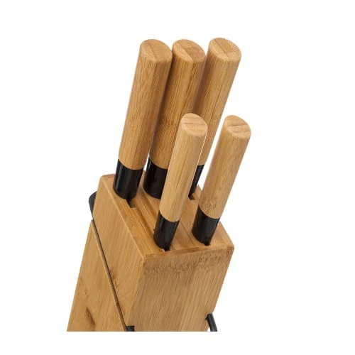 Five Simply Smart Set De 5 Couteaux De Cuisine + Bloc Bambou 4 Five Simply Smart Set De 5 Couteaux De Cuisine + Bloc Bambou – Image 2