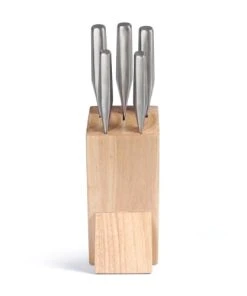 LIVOO Set De 5 Couteaux En Bois Beige -Chef&Sommelier-boutique set de 5 couteaux en bois beige 4