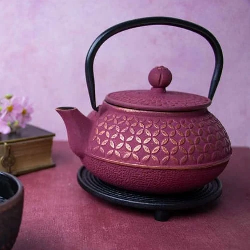 Aromandise Sous-théière Japonaise En Fonte Noire 6 Aromandise Sous-théière Japonaise En Fonte Noire – Image 4