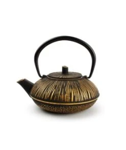 Salt & Pepper Théière 50cl Lignes Or/noir