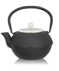 OGO Living Théière Avec Couvercle En Fonte Et Céramique 1,2L