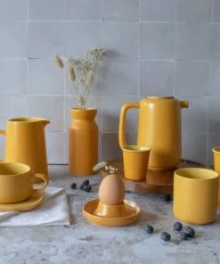 OGO Living Théière Avec Couvercle En Grès Et Bois 900 Ml -Chef&Sommelier-boutique theiere avec couvercle en gres et bois 900 ml 4