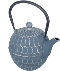 Signes Grimalt Théière De Type Japonaise Gris-bleu En Fonte 1.3 Litre -Chef&Sommelier-boutique theiere de type japonaise gris bleu en fonte 1 3 litre 3
