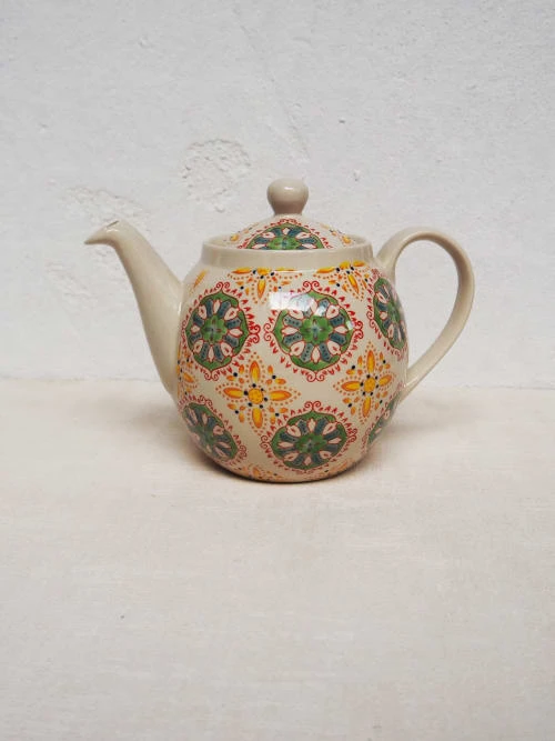 Chehoma Théière En Céramique Jaune Et Vert 4 Chehoma Théière En Céramique Jaune Et Vert – Image 2
