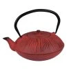 Table Passion Théière En Fonte Avec Filtre Inox 1.2 L Rouge -Chef&Sommelier-boutique theiere en fonte avec filtre inox 1 2 l rouge