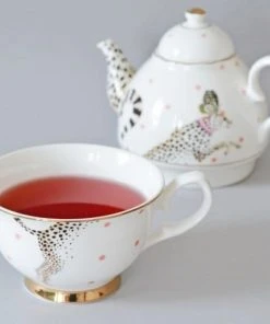 Yvonne Ellen Théière En Porcelaine Panthère 36cl -Chef&Sommelier-boutique theiere en porcelaine panthere 36cl 1