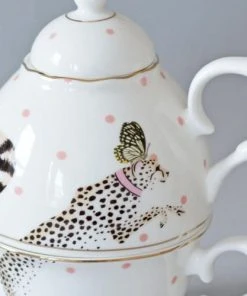 Yvonne Ellen Théière En Porcelaine Panthère 36cl -Chef&Sommelier-boutique theiere en porcelaine panthere 36cl 2
